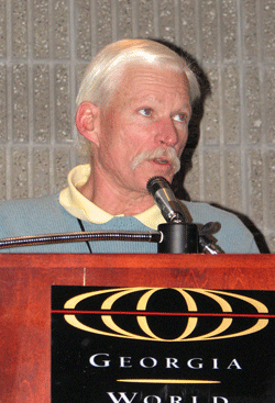 Bill Huff conducting meeting